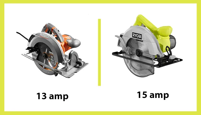 how many amps does a circular saw use? 2