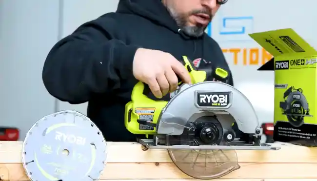 How do I adjust a circular saw's cutting depth