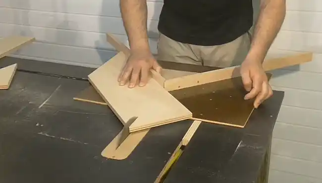 Can I use any wood for 45-degree angle cuts on a bandsaw