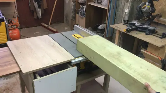 Turn on the Table Saw