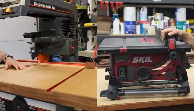 Radial Arm Saw vs Table Saw- Differences Between Them