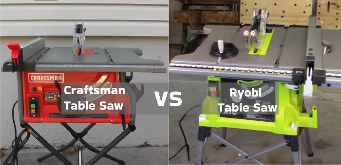 Craftsman vs Ryobi Table Saw: 12 Significant Differences