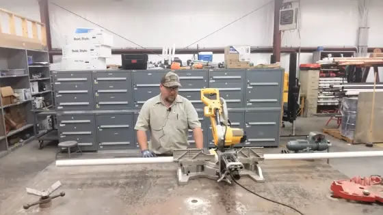 Steps on How Can You Cut a PVC Pipe with a Miter Saw