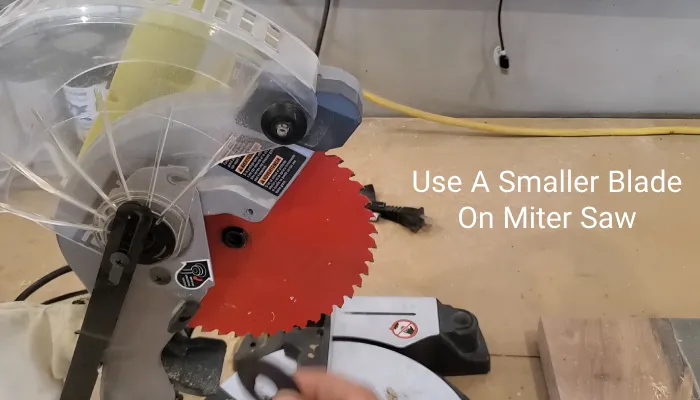 Can I Use a Smaller Blade on My Miter Saw