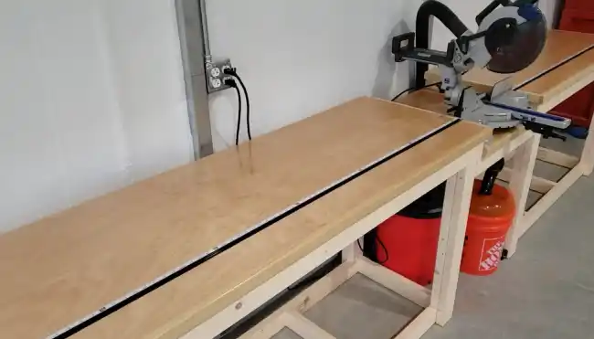 Stationary/Built-in Miter Saw Bench