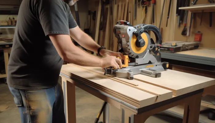 how tall should a miter saw table be