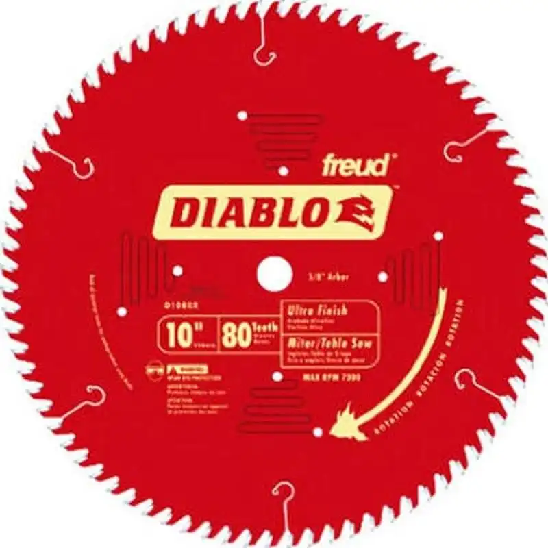 Freud D1080x Diablo ATB Finish Saw Blade