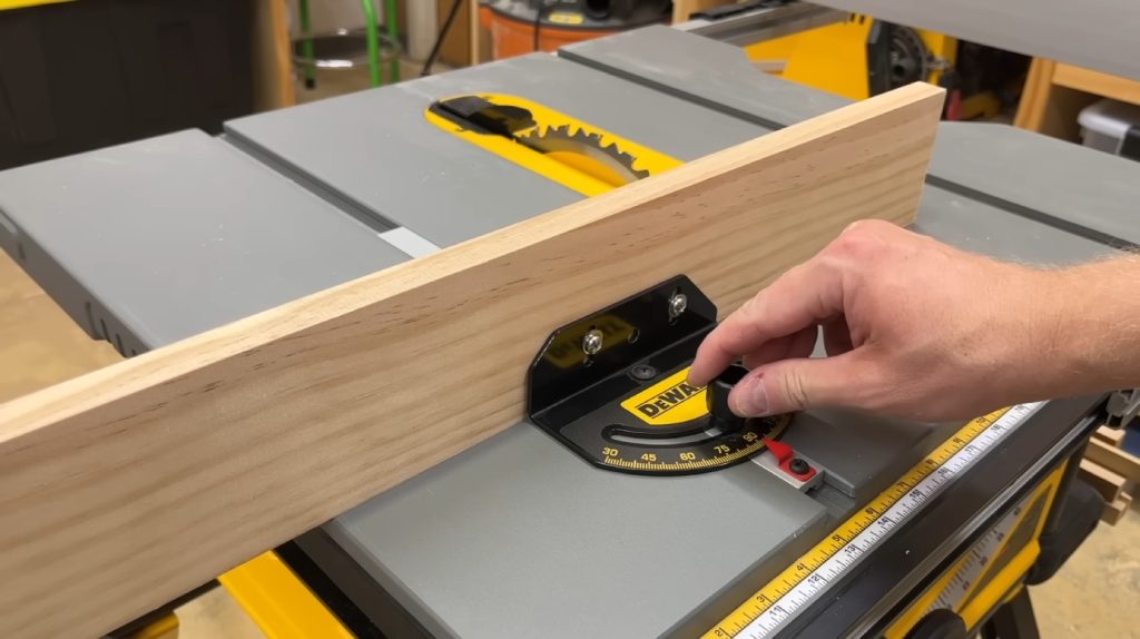 Making Accurate Angled Cuts on a Table Saw with Miter Gauge