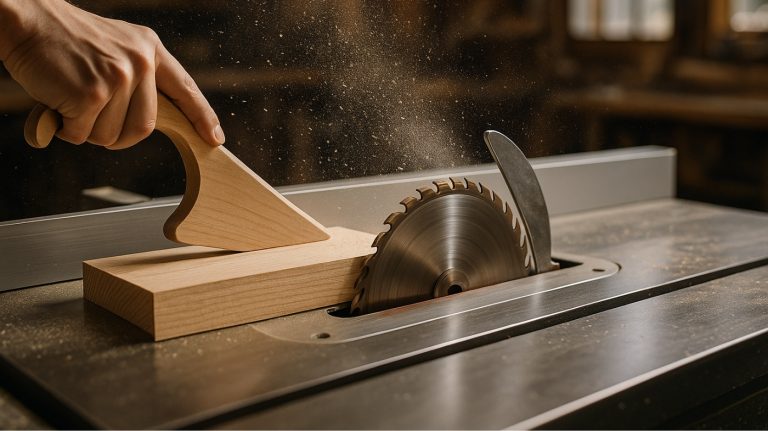 how to avoid kickback on table saw