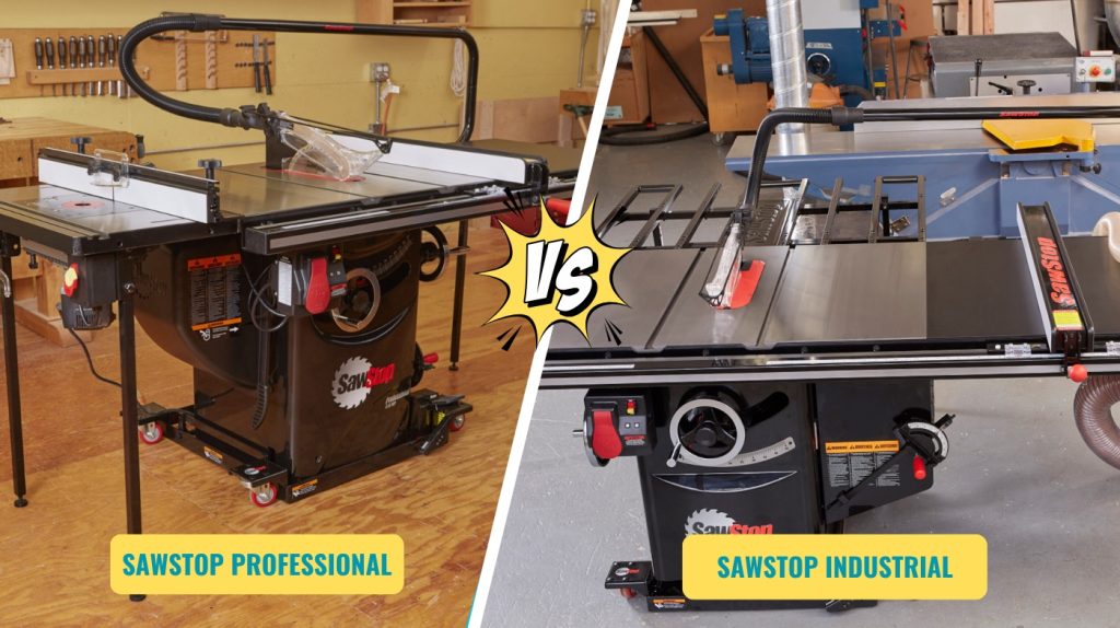 SawStop Professional vs Industrial: Key Features Compared