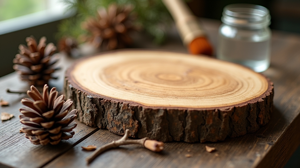 How to Preserve Wood Slices with Bark