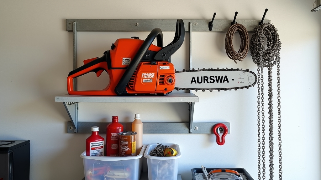 Organizing Chainsaw and Accessories
