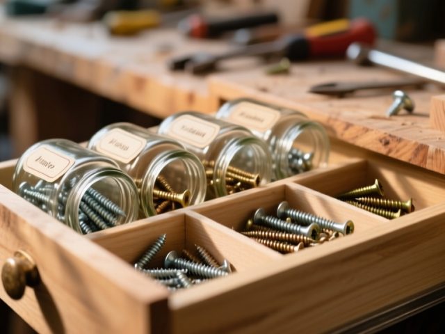 DIY Screw Storage Ideas: Clear Bins for Easy Visibility