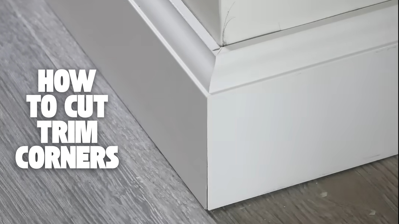 how to cut trim corners