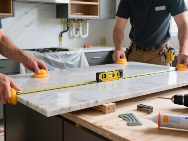 How Are Quartz Countertops Installed: Dry-Fit First