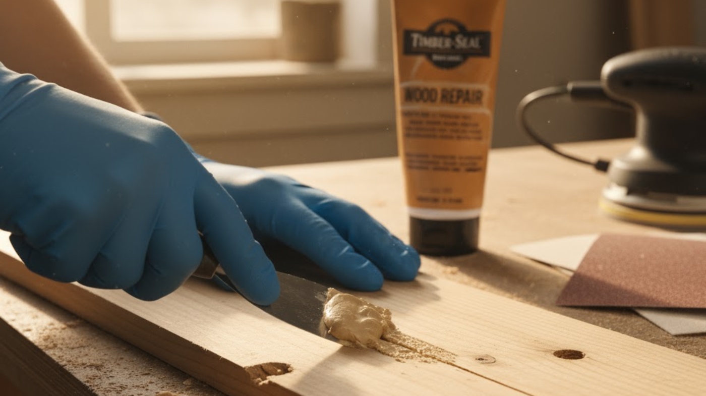 how to use wood filler