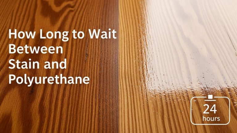 how long to wait between stain and polyurethane