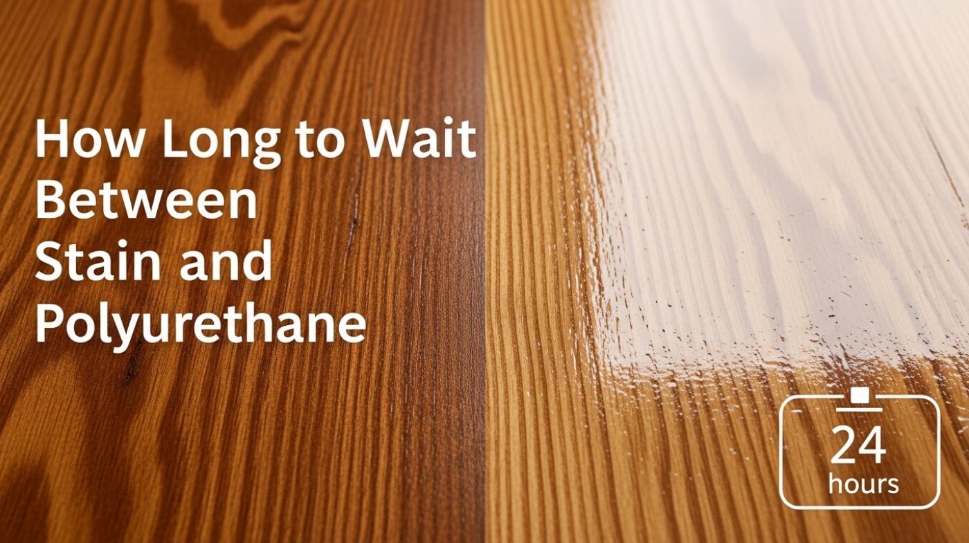 how long to wait between stain and polyurethane