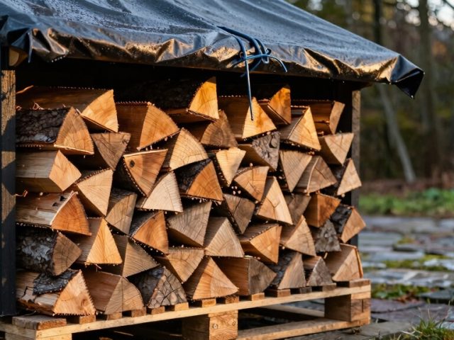 How to Store Wood Outside: Keep Wood Dry All Year