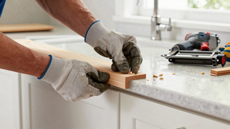 installing crown molding on cabinets