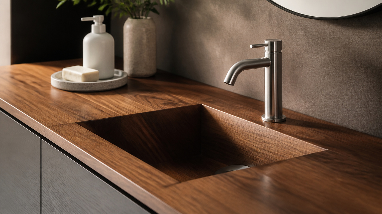 best finish for wood countertop with sink