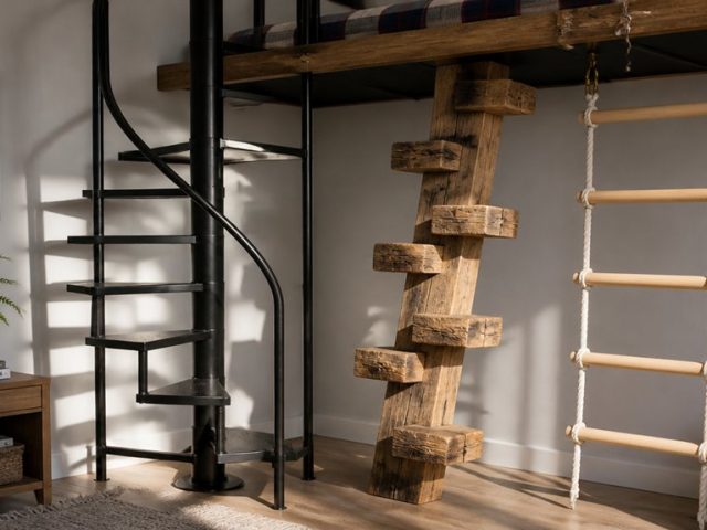 Bunk Bed Ladder Ideas: Stylish & Functional Options