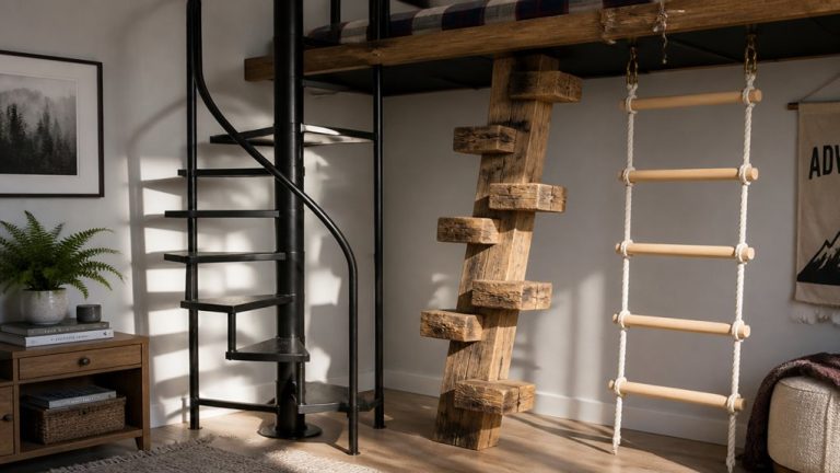 bunk bed ladder ideas