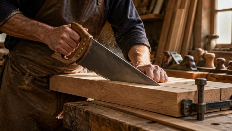 hand sawn thin wood slabs