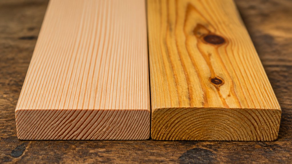 softwood comparison species strength