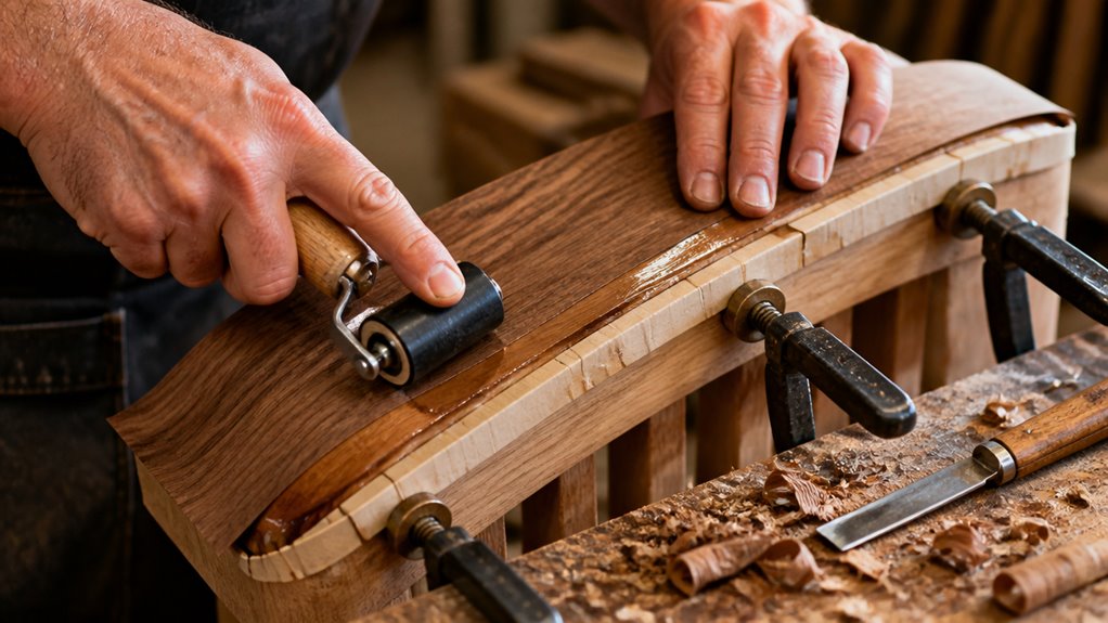 bendable veneer heat and clamp