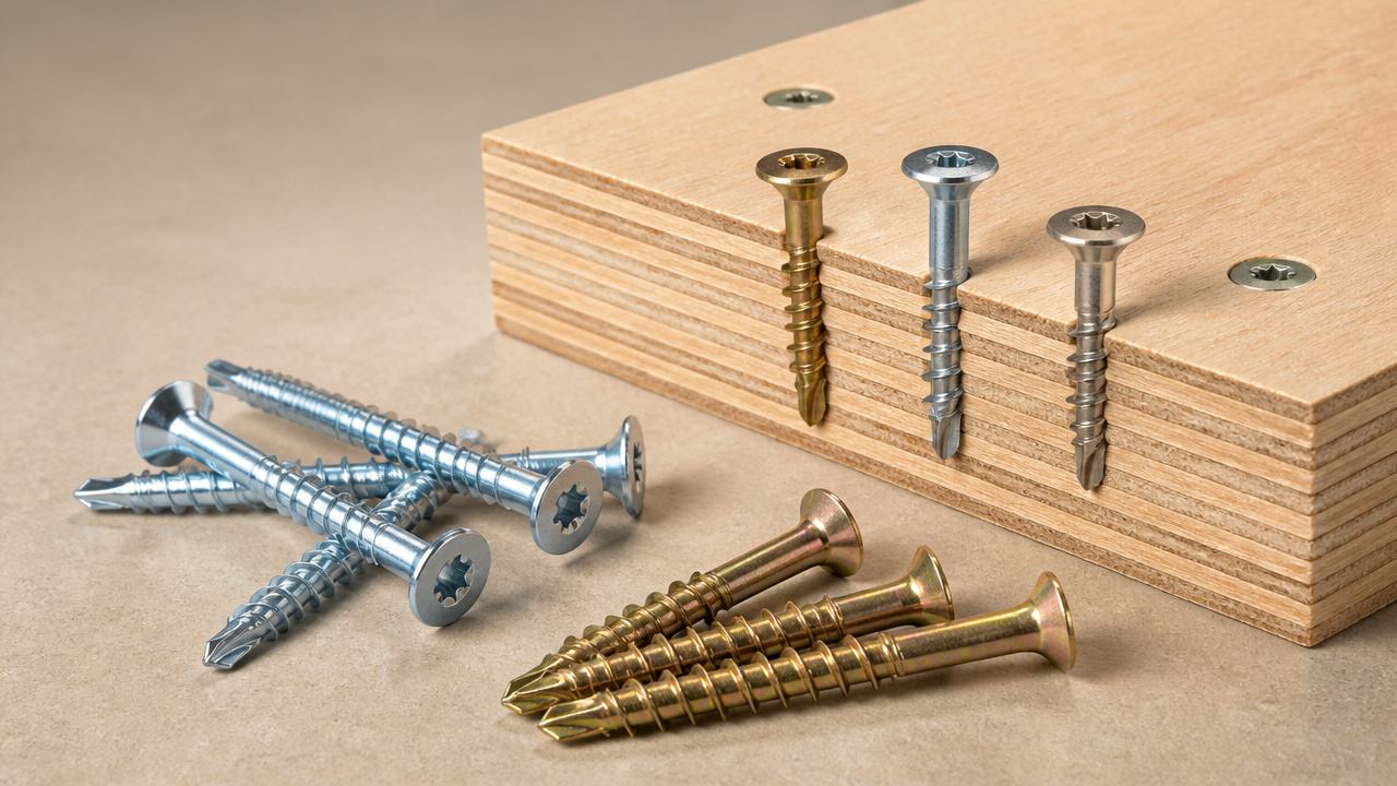 best screws for 3/4 plywood