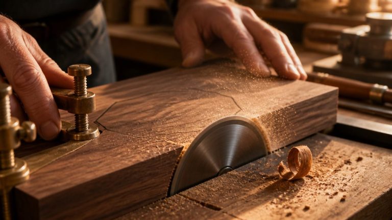 cut hexagon wooden board precisely