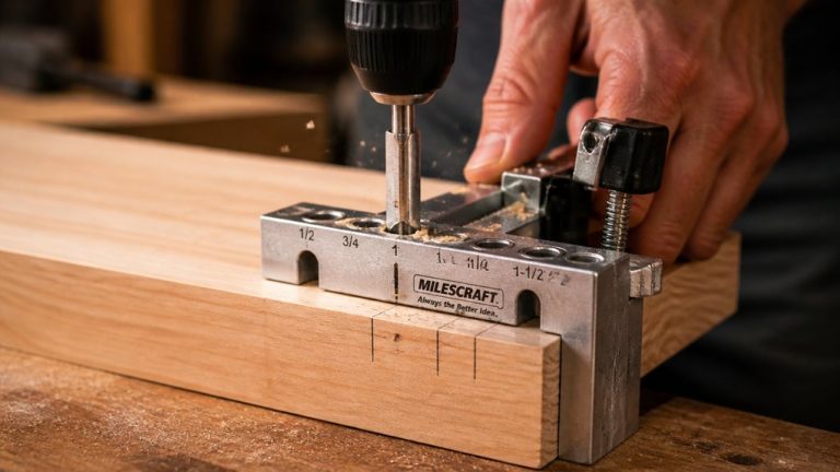 drill angled holes for joinery