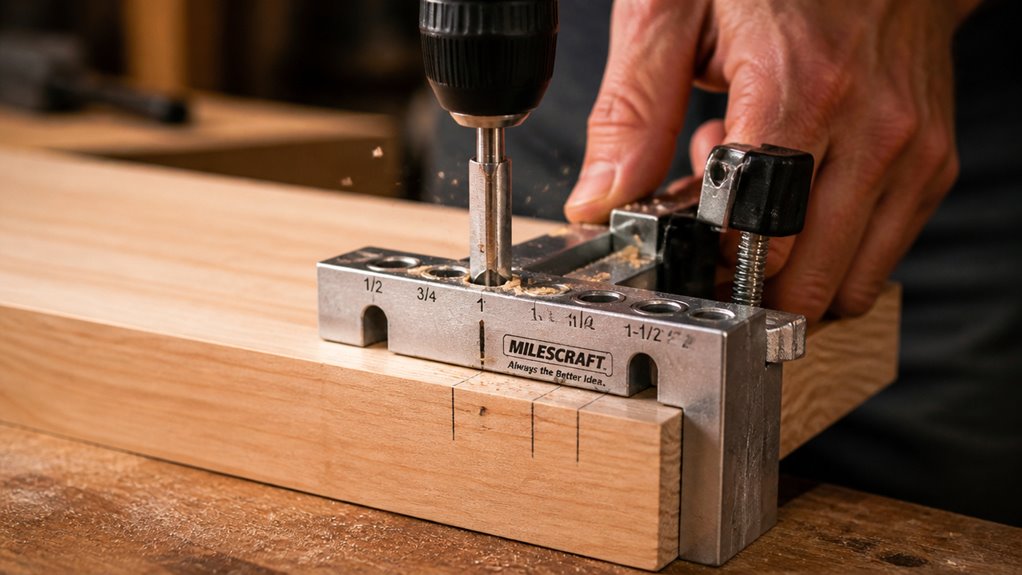 drill angled holes for joinery