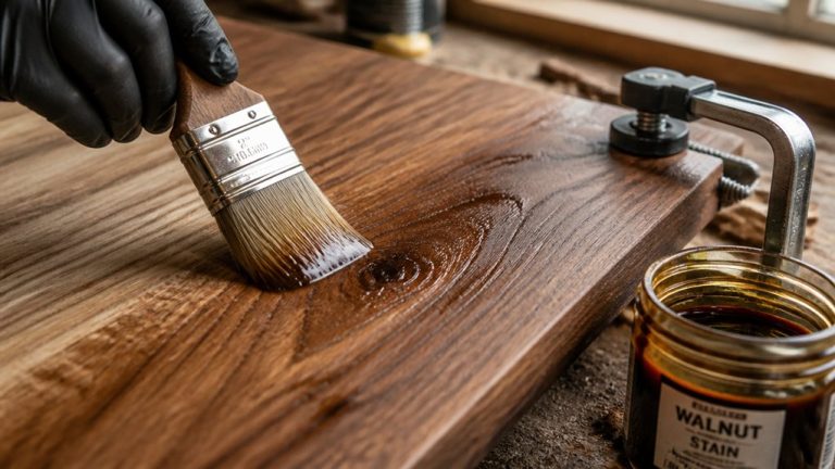 enhance walnut with stain