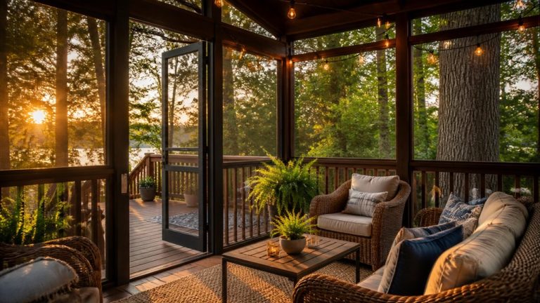 screening a roofless deck