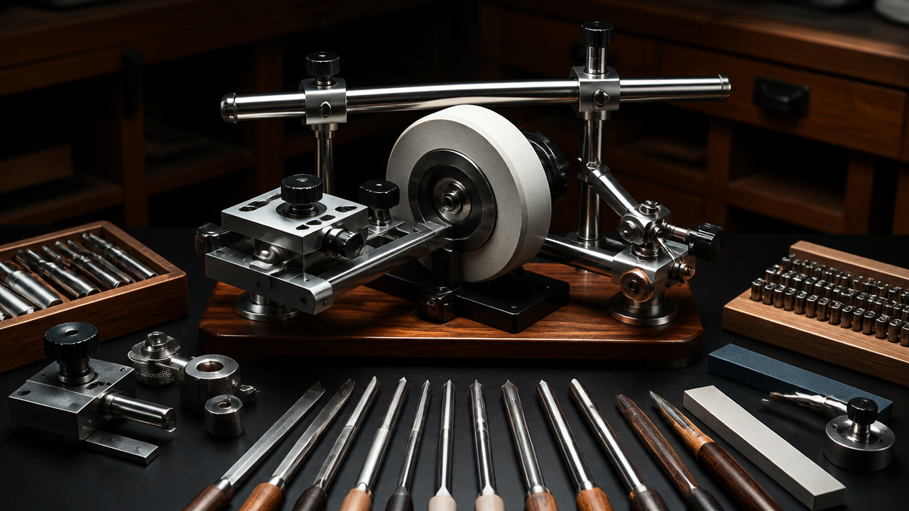 best wood lathe tool sharpening system